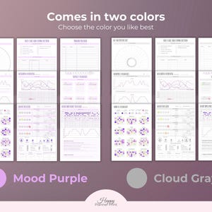Printable Mood Tracker Digital Wellness Journal Mental Health Feelings Emotion Tracking Sleep Anxiety Management Stress Daily image 13