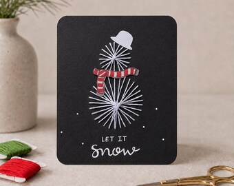 Let It Snow Printable Christmas Template