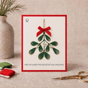 Druckbare Vorlage für einen weihnachtlichen Mistel-Zehenschmuck