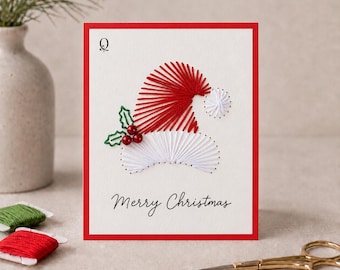 Santa Hat Christmas Card Template