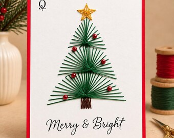Semi Circular Christmas Tree Template