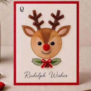 Rudolph Christmas Card Printable Template