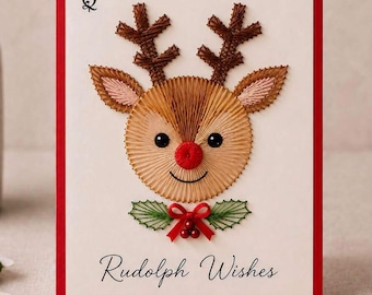 Rudolph Christmas Card Printable Template