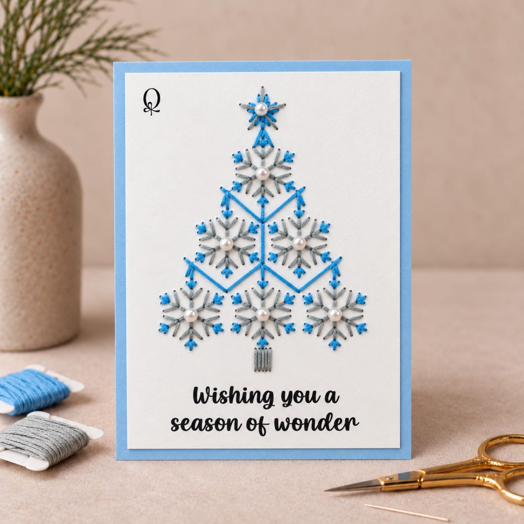 Snowflake Tree Christmas Printable Template - Etsy