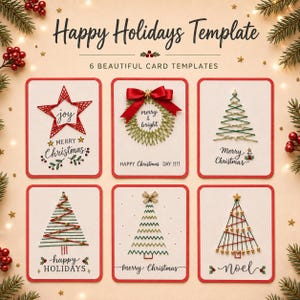 Ensemble de 6 modèles de Noël pour les fêtes