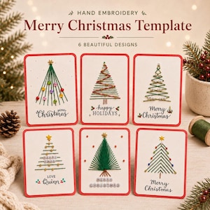 Set di 6 modelli stampabili per un Buon Natale