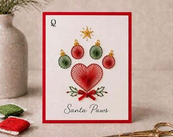 Santa Paws Christmas Printable Template