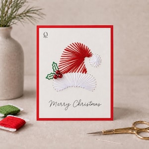 Santa Hat Christmas Card Template