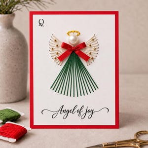 Plantilla imprimible de Navidad del Ángel de la Alegría