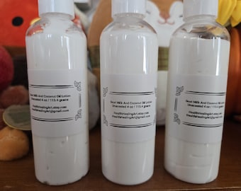 Ziegenmilch & Kokosnussöl Lotion Ohne Duft 4oz.