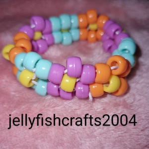 flower chain kandi bracelet