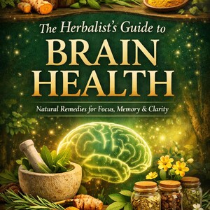 Herbal Brain Health Guide | Natural Focus & Memory Boost eBook | Adaptogens, Herbal Recipes and Wellness Guide | Digital Download PDF,Html