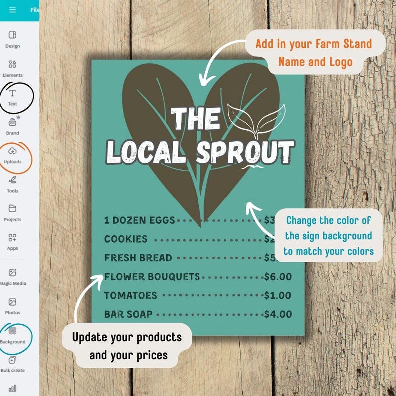 Farm Stand Sign Bundle | Produce Price Tags, QR Code Payment Signs ...