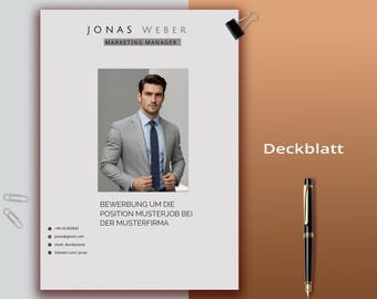 Plantilla de CV y carta de presentación en alemán (Word y Mac)