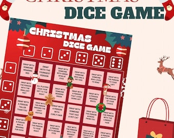 2026 Christmas Party Game | Printable Holiday Dice Game for Family & Friends | White Elephant Gift Exchange Idea | Instant Download