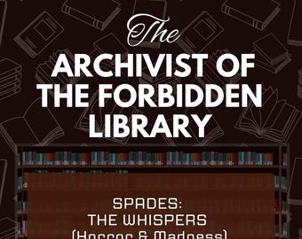 Dark Academia Solo RPG | Archivist of the Forbidden Library | Gothic Journaling Game | Print & Play PDF | Creative Writing TTRPG Prompts