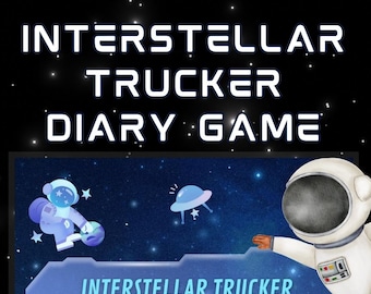 Interstellar Trucker | Solitary Solo RPG | Sci-Fi Journaling Game | Melancholic Space Tabletop | Digital Gift for Space Fans