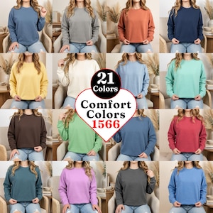 Comfort Colors 1566 Mockup Bundle 21 Kleuren Crewneck Sweatshirt Mockup Lifestyle Mockup Bundle Print On Demand Etsy Shopify Digitaal