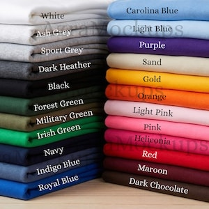 Gildan 18000 Color Chart Sweatshirt Color Guide Crewneck Mockup Color Palette Gildan 18000 Colors JPG Instant Download POD Size Reference