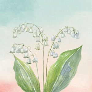 Lily of the valley poster