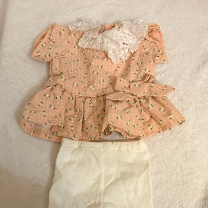 2 Colors Vintage Cabbage Patch Dress and Tights/EUC