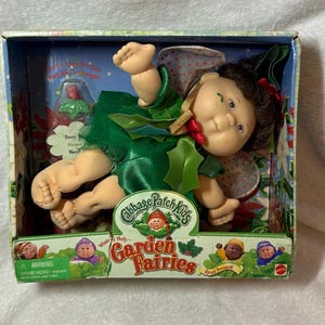 Vintage Asian Cabbage Patch Kids Garden Fairies Doll - Winter Holly/NIB/Retro 90s Toy Collectible