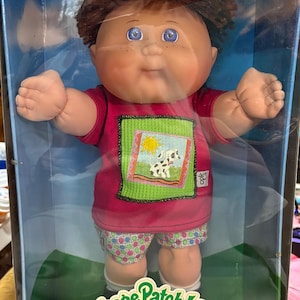 Vintage 1995 Mattel Cabbage Patch Kid Doll – New In Box (NIB) – Dalmatian Outfit, Brown Hair, Blue Eyes