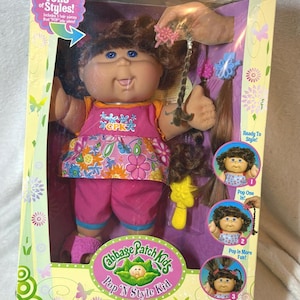 NOS NIS Vintage  Cabbage Patch Pop "N" Style Kid