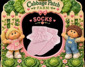 LOOK NEW Lace Socks With Bow For Your Cabbage Patch Kid