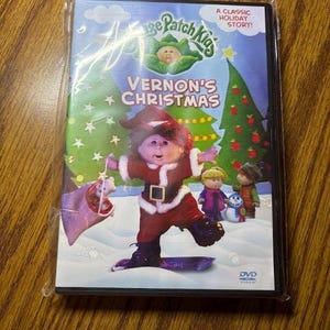 NUOVO DVD vintage delle Cabbage Patch Kids: Vernon's Christmas – Classico natalizio del 2003, oggetto da collezione CPK