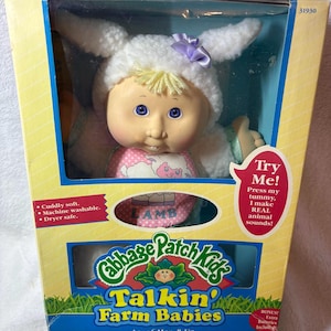 Vintage 1993 Cabbage Patch Kids Talkin' Farm Babies Lamb NOS NIB
