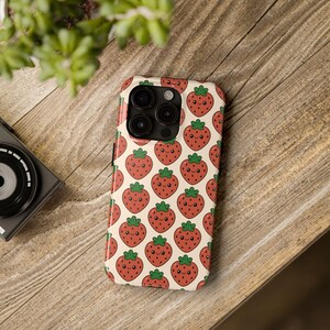 Kawaii Strawberry Phone Case: Tough Protective iPhone Cover
