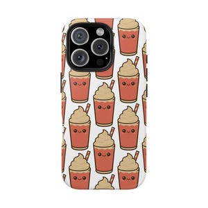Kawaii Milkshake Phone Case, Cute Drinks Design, Tough iPhone Cover, Fun Gift, Tech Accessories, Protective Case
