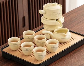 茶器 手作り韓国青磁茶器セット：雲鶴、功夫茶 - Etsy 日本