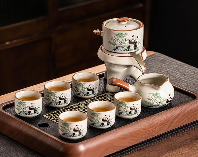 Handmade Ceramic Kung Fu Tea Set: Traditional Gongfu Ceremony