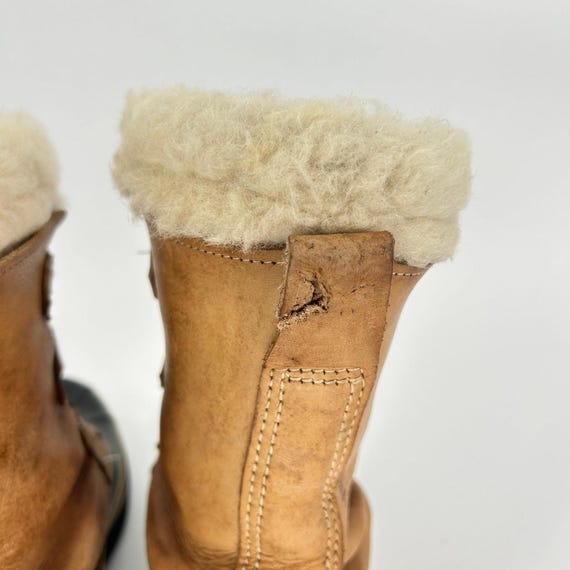 Vintage Sorel Caribou Kaufman Boots Mens 9 Made in Canada Tan Winter Snow Duck Vtg Sorel Caribou Snow Duck Boots Men main image 3
