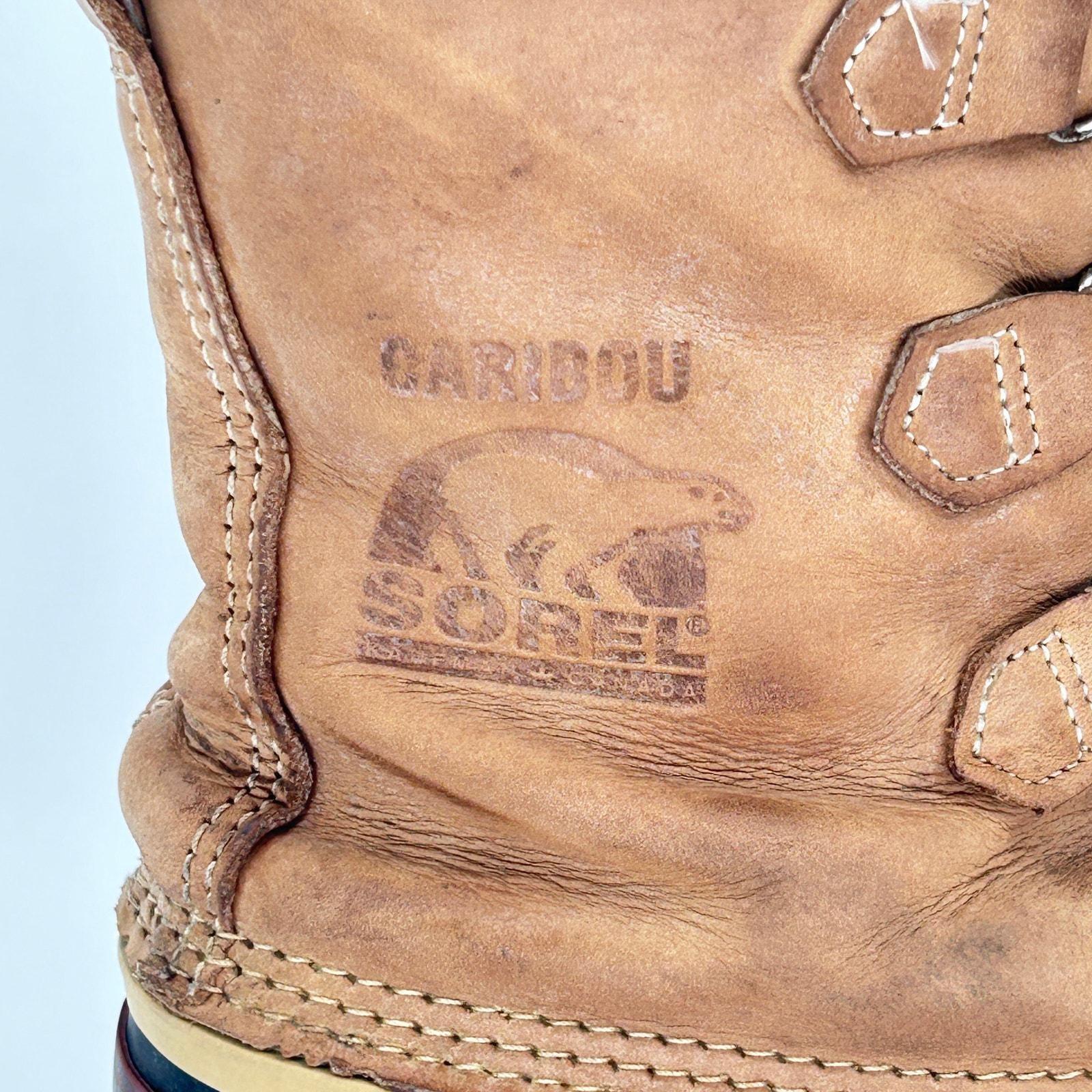 Vtg Sorel Caribou Snow Duck Boots Men\'s 9 Tan Leather Wool Lined Kaufman Canada Vtg Sorel Caribou Snow Duck Boots Men\ main image 3