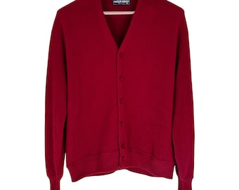 Vintage 1960s Arnold Palmer Alpaca Wool Cardigan, Robert Bruce