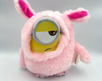 Pluszowy różowy kostium króliczka Illumination Minions, pluszowa zabawka Stuart Waddler, mówiąca