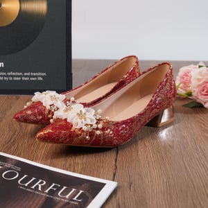 open lace back dress Cash Red Tuxedo Shoes main image 1