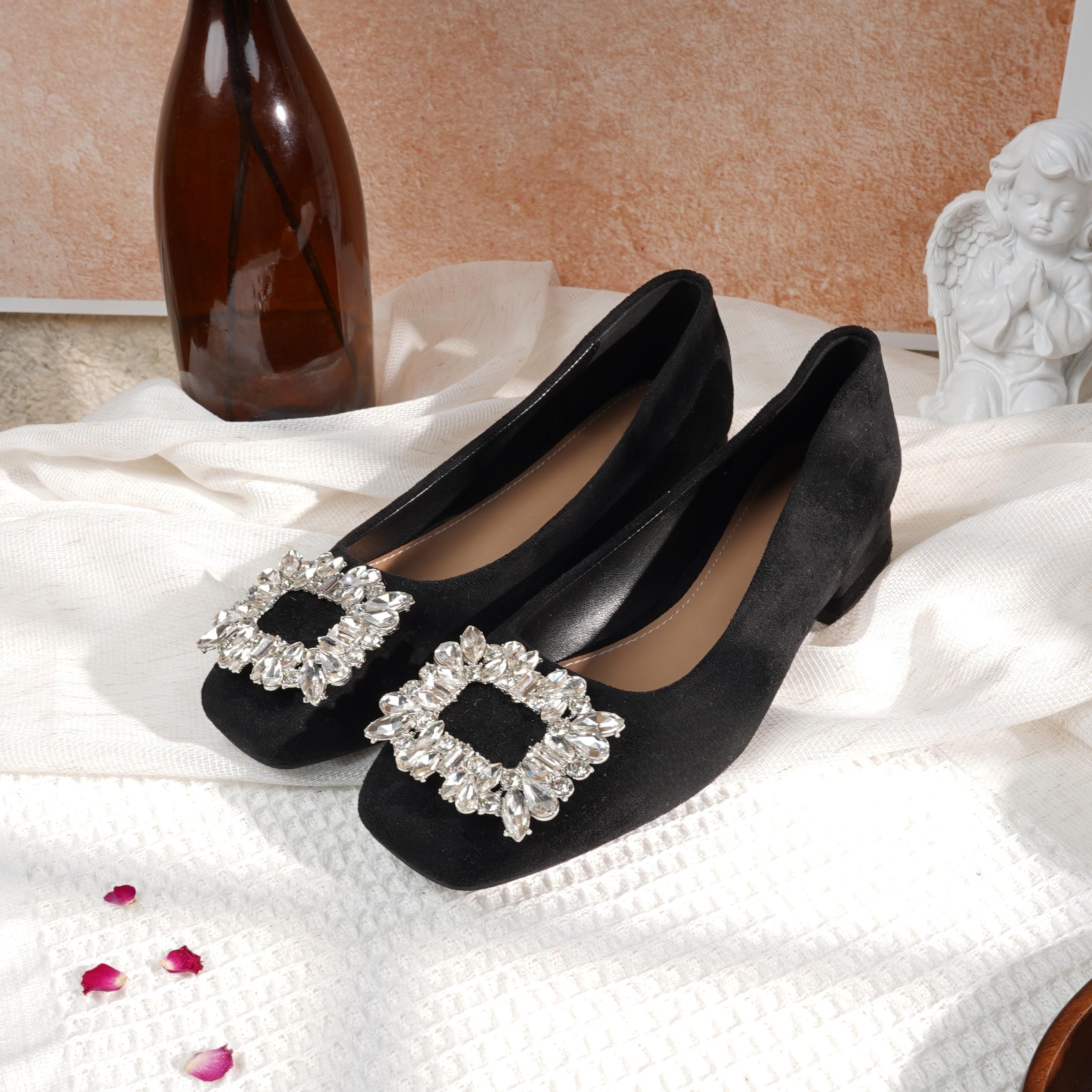 black plastic dresser Millie Pearl Low Block Heels main image 1