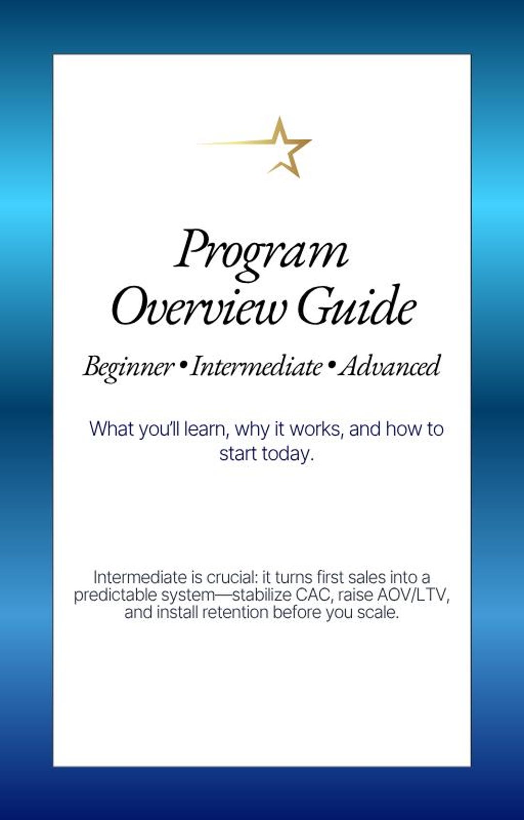 Program Overview Guide - the Courses Preview - Etsy Canada