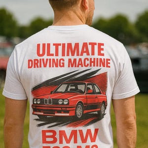 BMW M3 E30  - Car Enthusiast Tee, Race Car Shirt, Automotive Apparel,T-Shirt, Motorsport Clothing