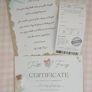 Personalised Tooth Fairy Set – Lost Tooth Keepsake Gift, Magical Fairy Gift for Children