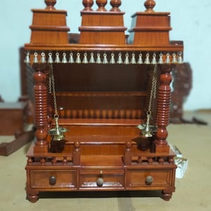 pooja mandir home Temple Wooden Temple Hindu mandir temple alter spiritual gift teak wood traditional carving