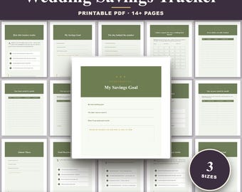 Wedding Savings Tracker Printable | Colour-In Wedding Fund Challenge
