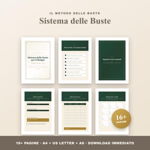 Sistema delle Buste per il Budget da Stampare | Metodo Buste Contanti | Monitoraggio Spese Etichette | A4 US Letter A6 PDF