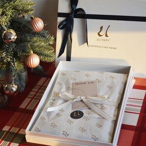 チューリップジャカードプラッシュ着物ローブ、100% 純綿の軽量バスローブ、レディースラウンジウェア。 Gift Wrap+Card