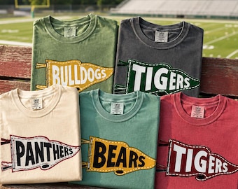 Gameday Shirt - Retro Distressed Style - High School Mascot - Football Season Spirit Tee Gift Kids Adult Comfort Colors 1717 Apparel Tee