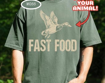Funny Hunting T-Shirt, Fast Food Deer Graphic Tee, Custom Hunting Shirt, Fishing, Funny Hunter Gift, Hunting Season
